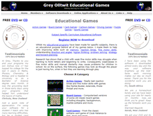Tablet Screenshot of go-educational-games.com